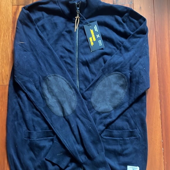Men’s navy blue full zip size medium NWT - Picture 3 of 5